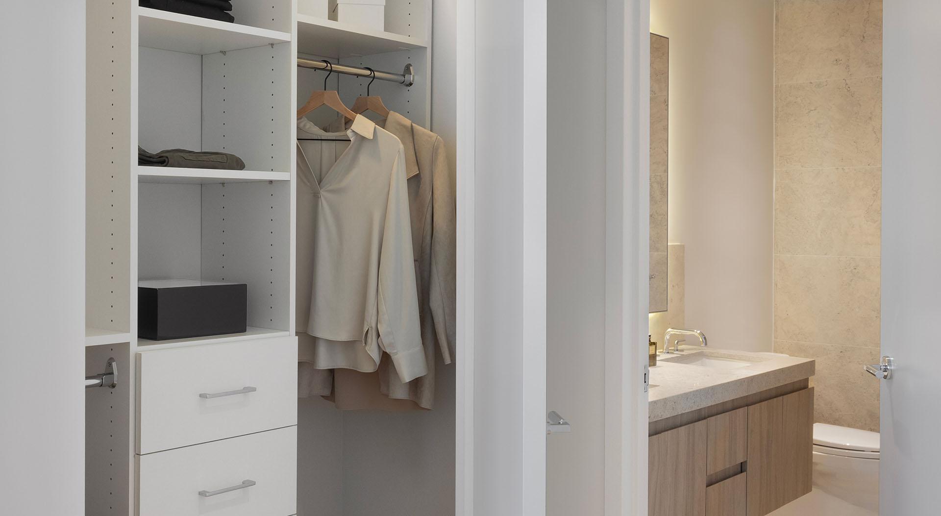 BUILT-IN HANGING AND STORAGE